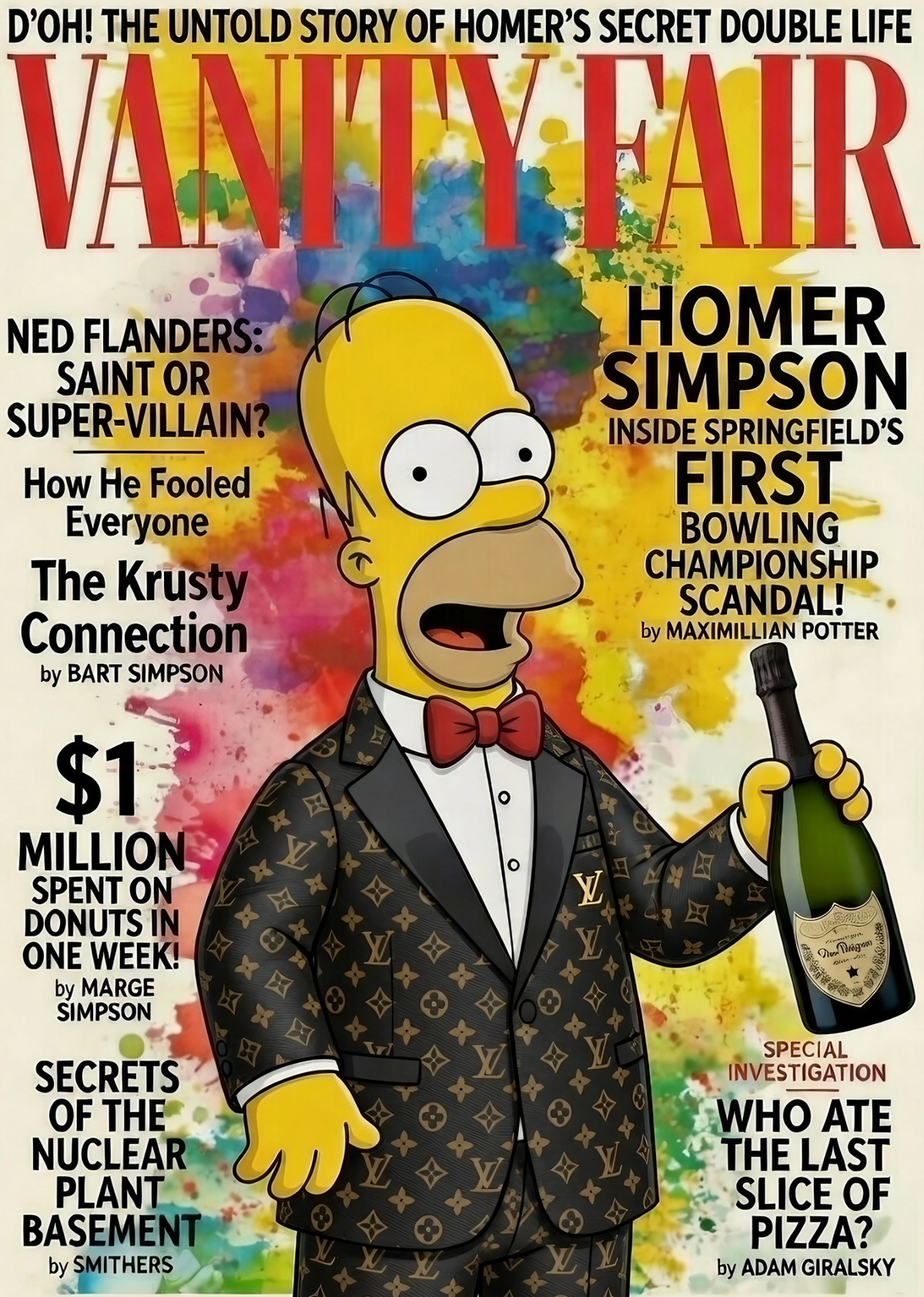 ATLAS: „Homer – The Secret Double Life“, limitierter handsignierter Fine-Art-Print – Galerie Vogel Heidelberg