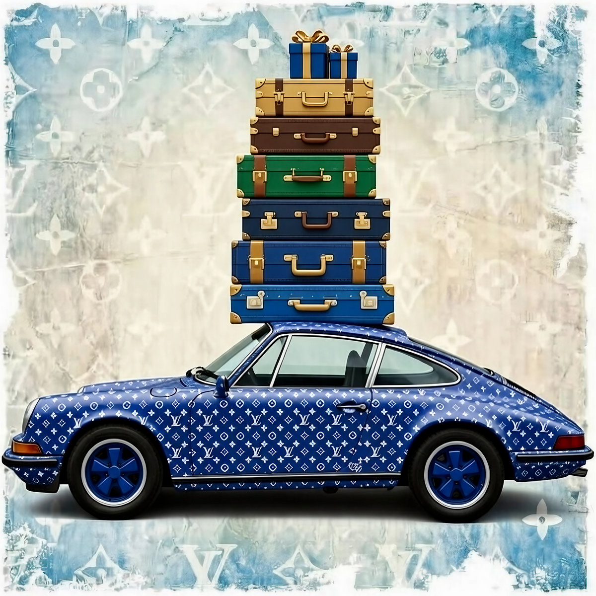 ATLAS: „Porsche 911 – Weekend at Monte Carlo“, limitierter handsignierter Fine-Art-Print – Galerie Vogel Heidelberg