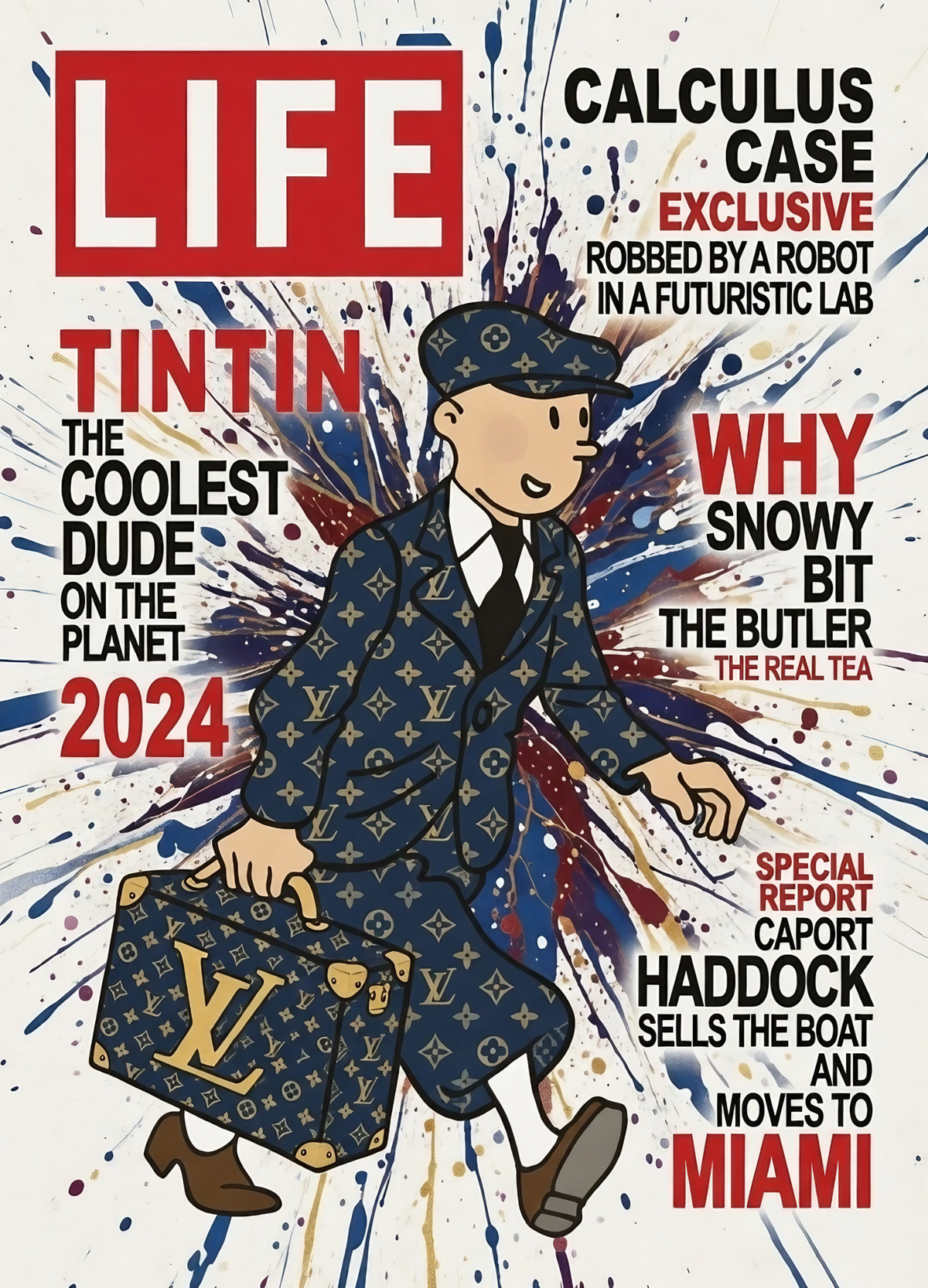 ATLAS: „Tintin – The Miami Edition“, limitierter handsignierter Fine-Art-Print – Galerie Vogel Heidelberg