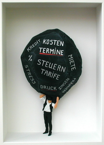 Volker Kühn – Der Brocken, original gerahmtes 3-D-Bild