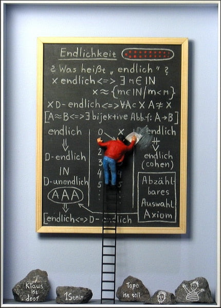 Volker Kühn: „Der Mathematiker“, 3-D-Kunstwerk – Galerie Vogel Heidelberg