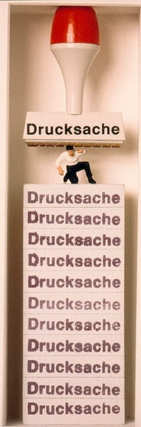 Volker Kühn – Drucksache, original gerahmtes 3-D-Bild