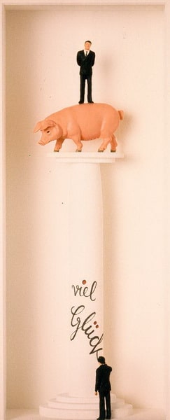 Volker Kühn: „Glückssäule“, 3-D-Kunstwerk – Galerie Vogel Heidelberg
