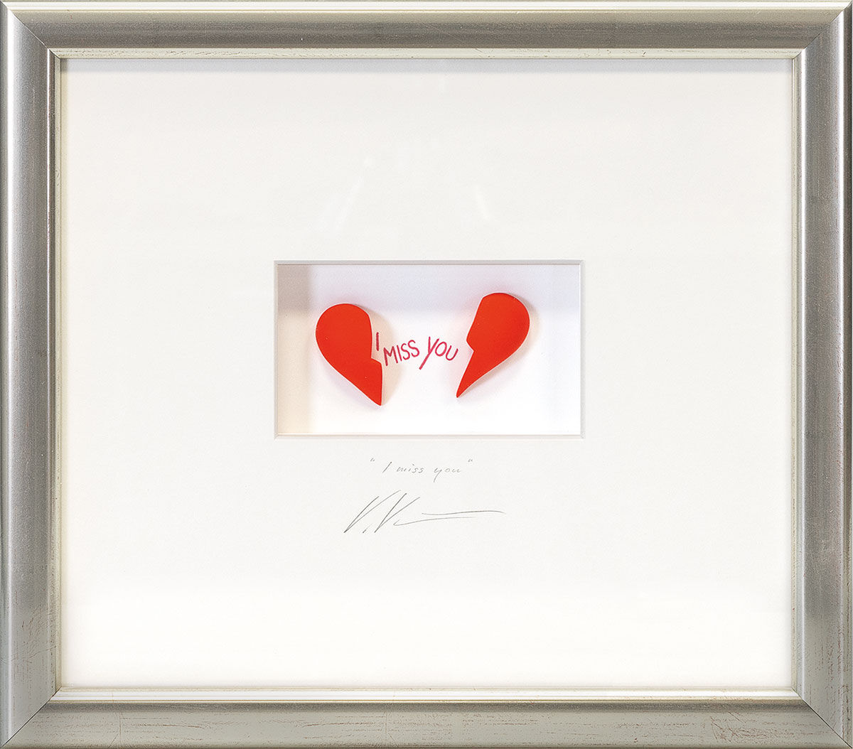 Volker Kühn – I Miss You, Original 3-D-Objekt